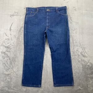 Work n' Sport Men's Quality Jeans 42x28 Blue Denim Regular